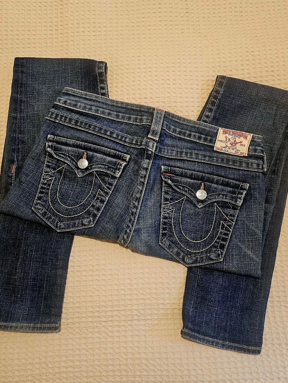 🔥 TRUE RELIGION DISCO JULIE LOW RISE BIG T JEANS 🔥✨ SIZE 31 | NWOT